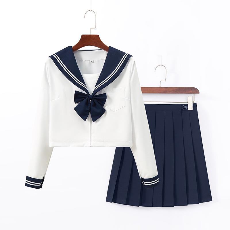连云港衣世家服饰有限公司绀领白二本jk制服水手服jk校供感jk套装