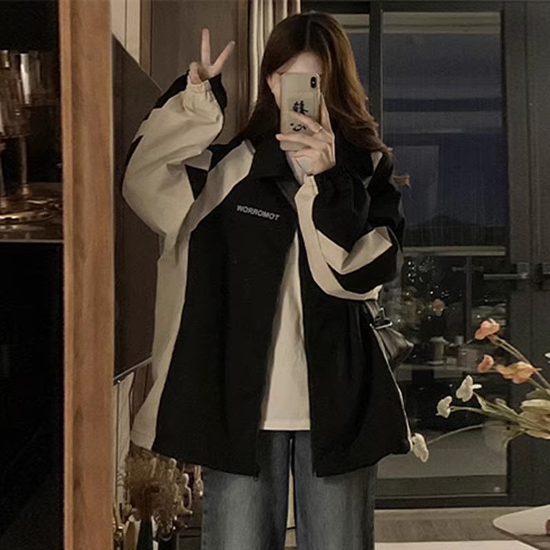 美式冲锋衣外套女春秋2025新款