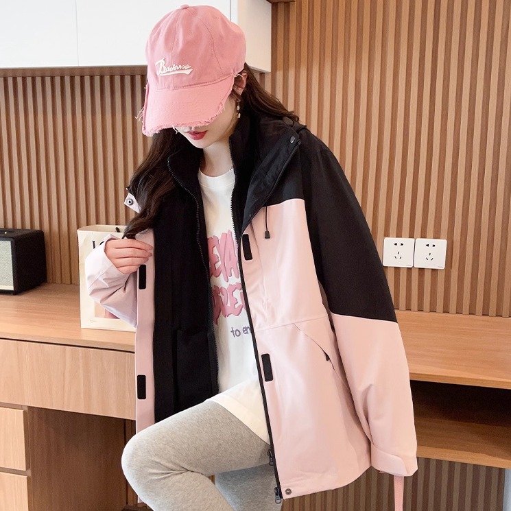 可拆卸内胆三合一冲锋衣外套男女