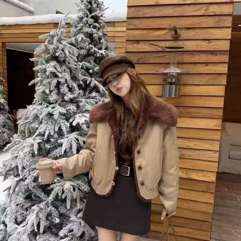 一善设计女2025冬季新款白鸭绒派克羽绒服(含50白鸭绒)WW2919