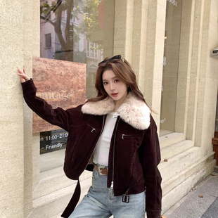 一善派克翻领植绒舒适百搭保暖羽绒服外套(配可拆卸羊毛领)1991