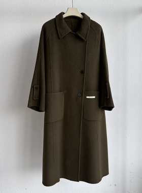 一善巨划算韩系翻领设计长款显瘦羊毛外套（含100澳毛）YS7-94331