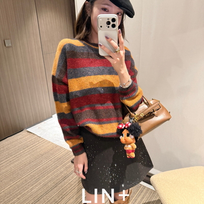 一善+  -套头氛围感保暖毛衣(含27.1绵羊毛)(42.5兔毛+特种)YZ623