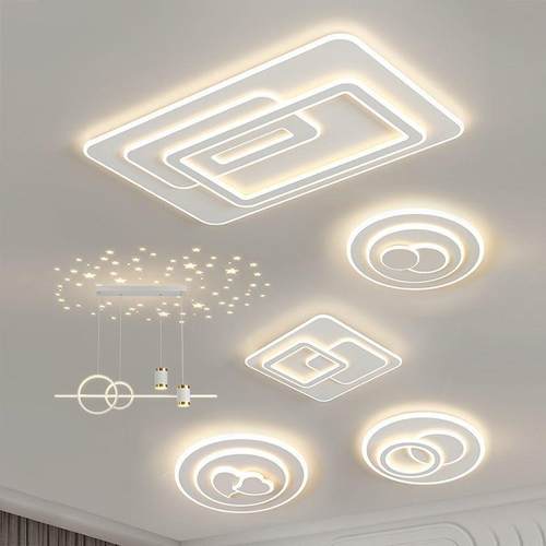 The living room main light, the bedroom light in the dining