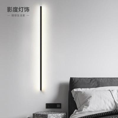 An extremely simple walllight bedroom with 2025 stripes of b