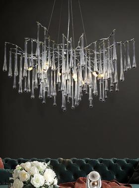 Modified living room chandeliers with light and luxuries, cr