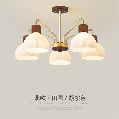 A new living room chandelier, a modern, simple, Japanese-sty