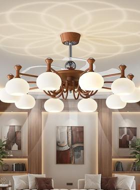 A chandelier in the middle-winding living room.