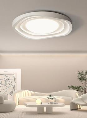 The living room lights are modernly alighted, about 2025 new