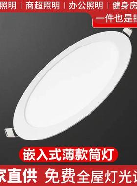 Led super thinlights, dark circle square panels, nested-in l