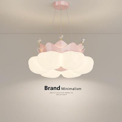 The bedroom chandelier, the crowned childrens room lamp, fr