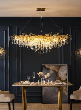 Post-modern light chandelier drops of crystal light in the a