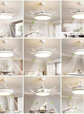 The modern condensed bedroom fan-lighted chandelier-channel