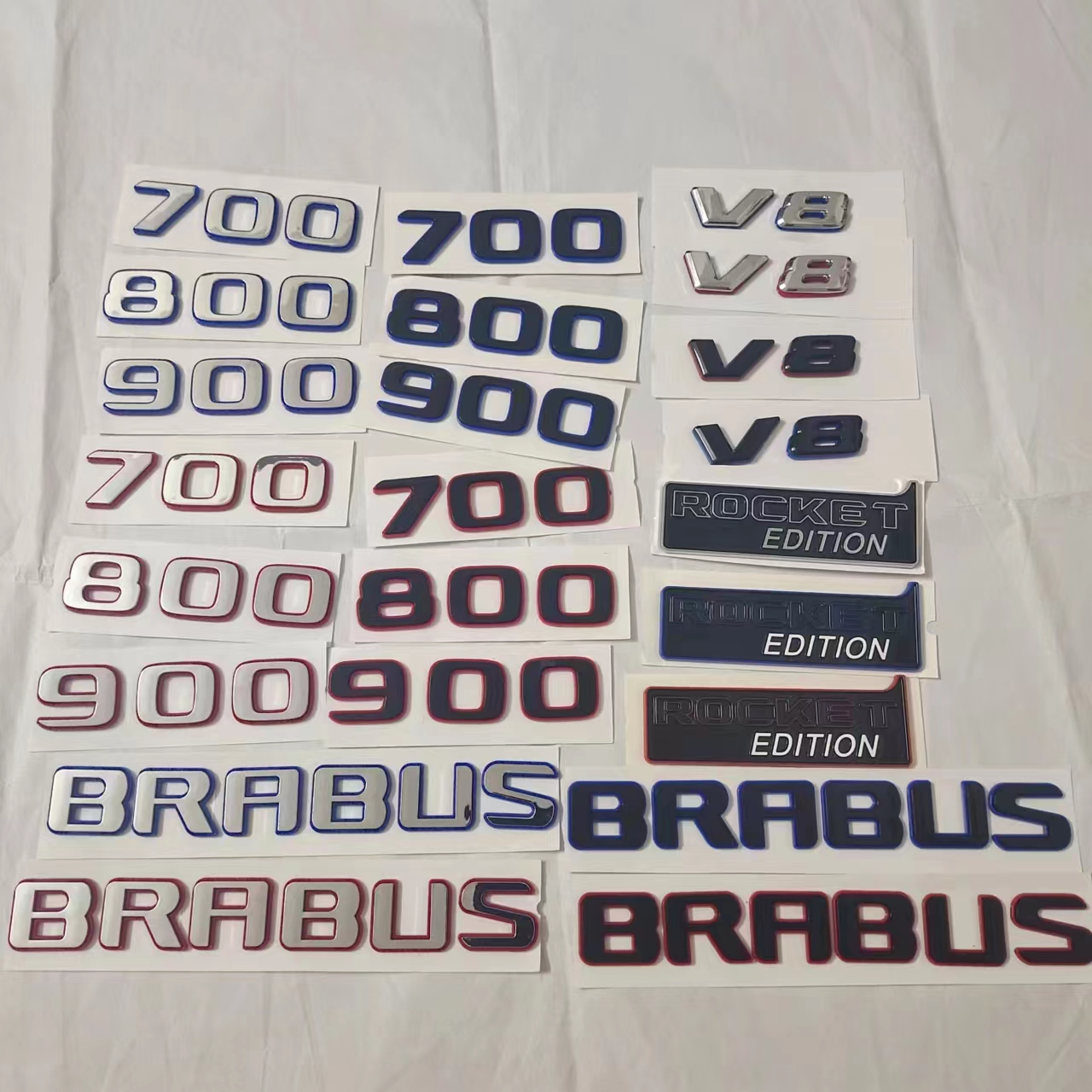 适用于奔驰巴博斯700 800 900车标志 博速BRABUS后尾标 TURBO侧标