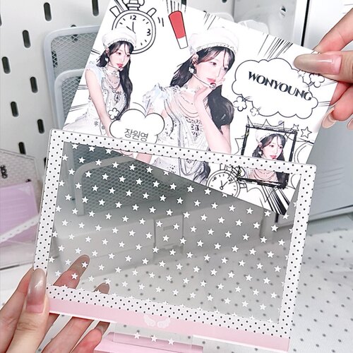 新款波点亚克力卡框谷美展示摆件