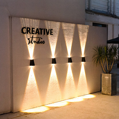 林爵太阳能户外壁灯洗墙灯