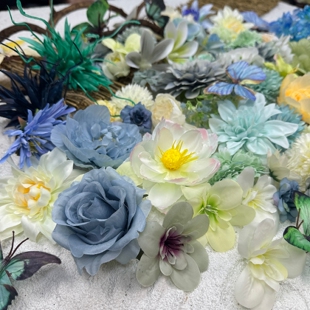 幼儿园小学森系新中式 饰 环创墙面布置蝴蝶仿真花场地布置氛围装