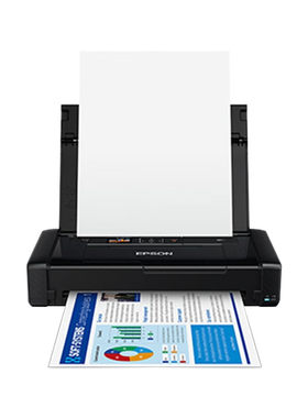 爱普生（EPSON）WF-110 A4彩色喷墨打印机 无线办公 内置电池 USB