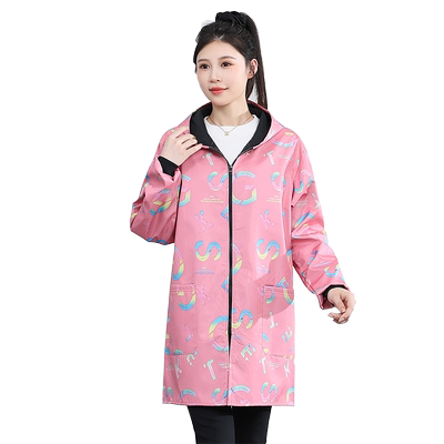 防水加绒冬季保暖御寒卡通罩衣