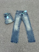 激光猫须523靛蓝色牛仔裤 vintage复古90S 15盎司面料cleanfit