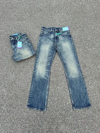 激光猫须523靛蓝色牛仔裤vintage复古90S 15盎司面料cleanfit