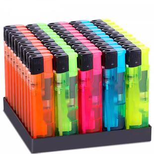 .50支整盒一次性打火机定制订做印字广告明火普通家用防风一盒