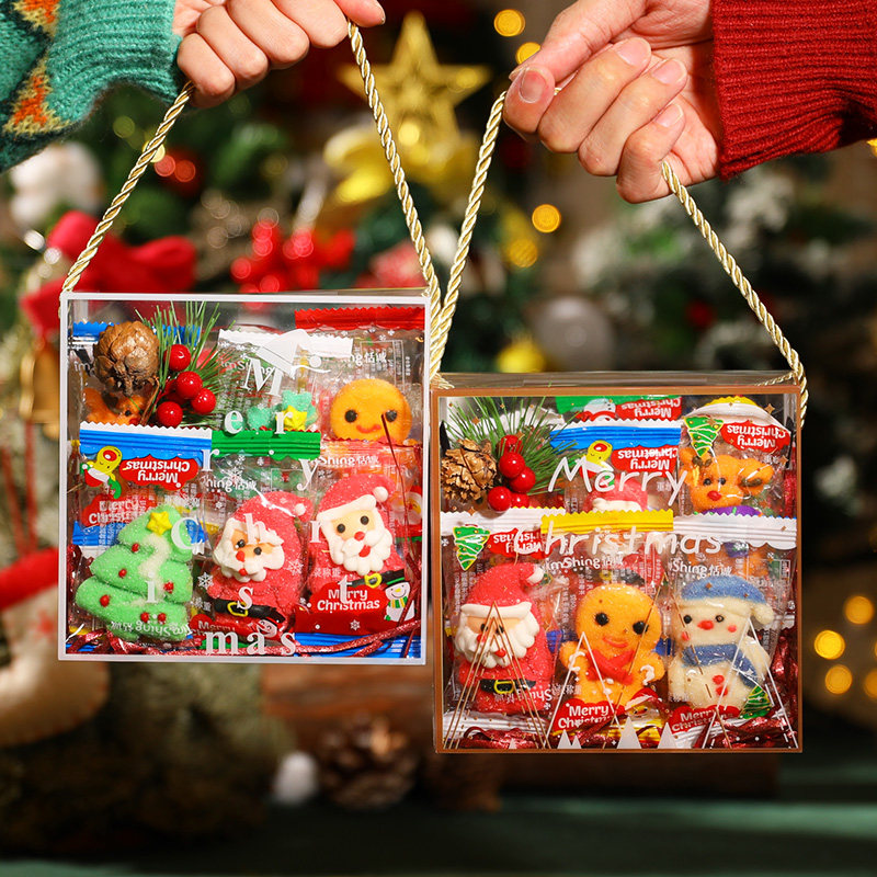 圣诞节糖果礼盒装圣诞礼物圣诞老人棉花糖可爱高颜值平安夜送朋友