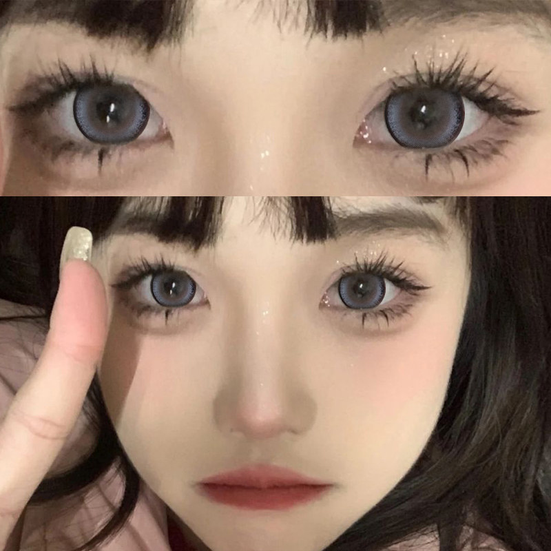 圣鹿萌灰美瞳日抛灰色混血30片小直径10片装一次性次抛隐形眼镜tn