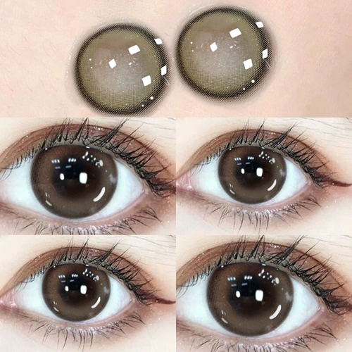 Серо -зеленые зрачки пол года 2022 г. Новые женские контактные линзы с большим диаметром могут бросить ежемесячный сезон броска и бросить TN