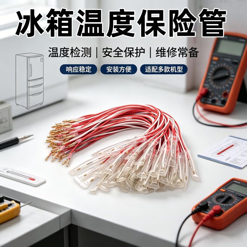 冰箱化霜除霜温度保险丝保险管2线超温熔断器TF76度250V10A买1送1图片