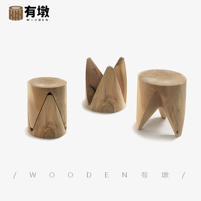 木墩凳子北欧原木设计