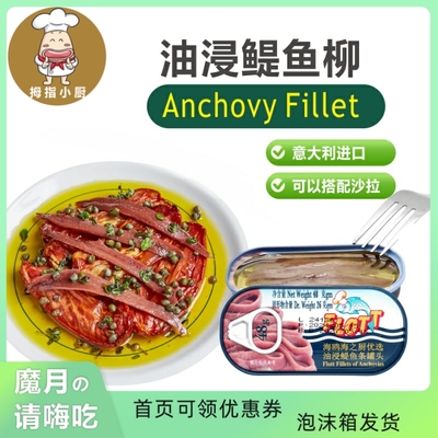 意大利海鸥油浸鳀鱼条凤尾鱼柳