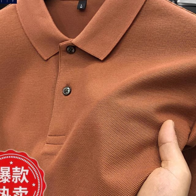 汤米美正品男装夏季男士条纹Polo衫商务休闲翻领短袖T恤保罗上衣