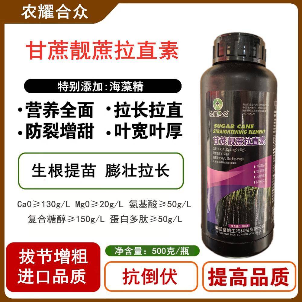甘蔗拉长增甜剂增粗灵茎秆粗壮生根剂抗倒伏营养叶甘蔗壮尾叶面肥