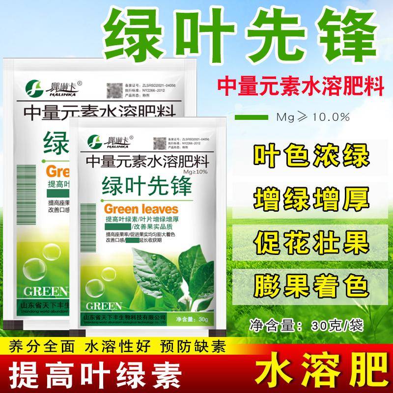 绿叶先锋蔬菜瓜果叶面肥农用叶面肥黄叶生根壮苗叶绿素旺果水溶肥