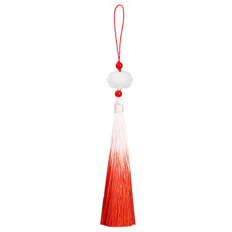 晶毅涤纶白玉莲花手工制作