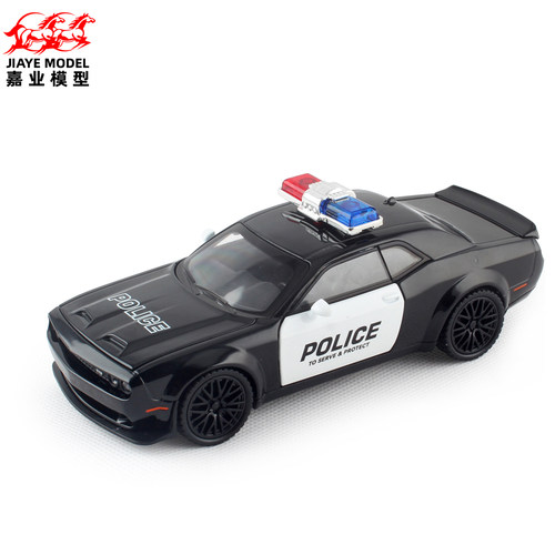 嘉业道奇地狱猫合金警车132