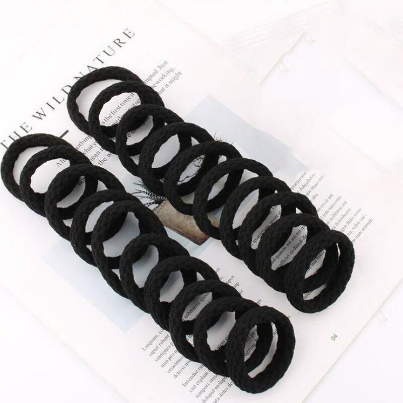 玖维娅发圈高弹力耐用皮筋大人儿童扎头无接缝发圈女皮套头绳加粗