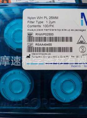 Rnwp02500 MILLIPORE 尼龙膜25MM 1.2UM