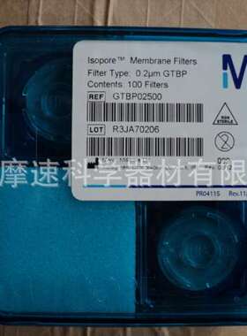 GTBP02500 millipore黑色聚碳酸酯，亲水，0.22 UM，25 mm
