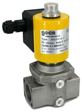 GECA燃气电磁阀 AV020FO-HC 口径3/4寸 承压360mbar 意大利原装