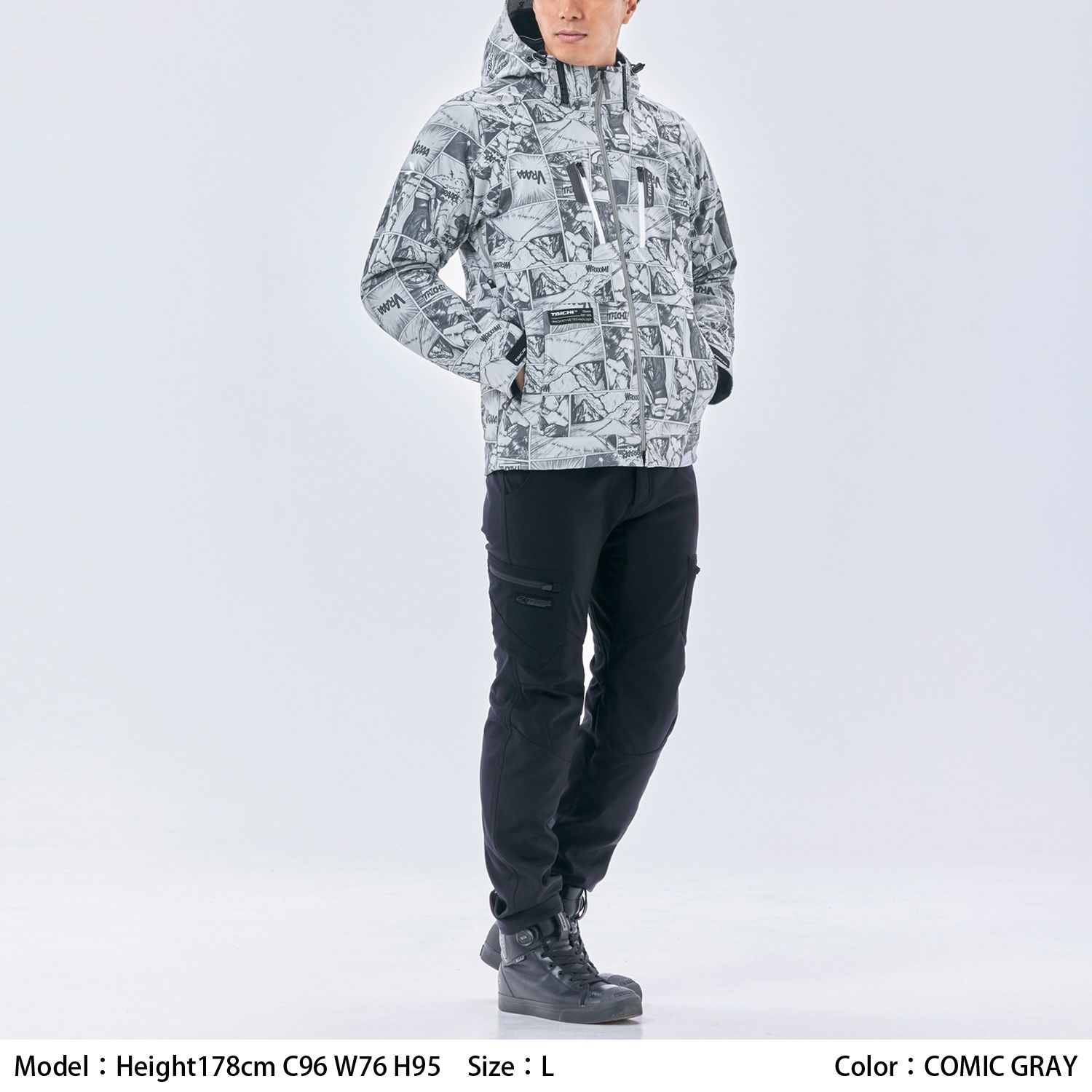 TAICHI摩托车机车冬季防风保暖休闲骑行服防摔夹克男女士RSJ730