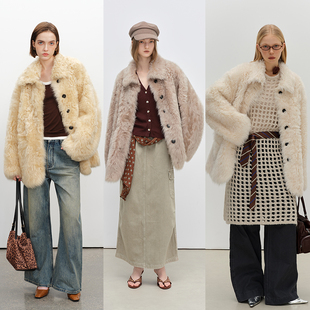 DESERTO 小野家西班牙托卡皮毛一体两面穿皮草外套女丨哇噻托卡