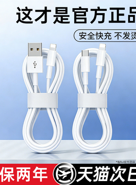 【官方正品】FIVI官方适用苹果13充电线器iPhone14数据线头12ipad手机11双typec原装PD/15平板16编织17车载长