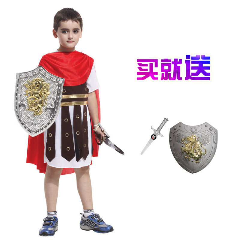 万圣节演出宫廷侍卫罗马武士衣服