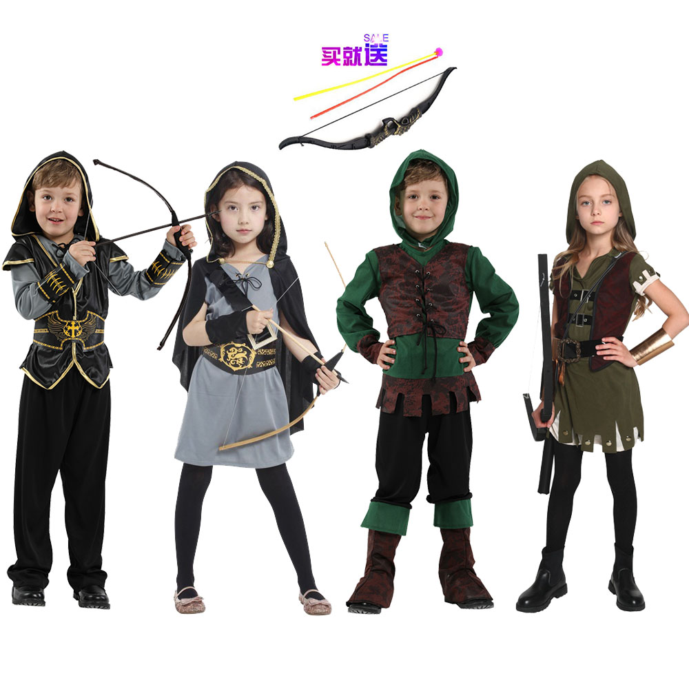 儿童服装演出舞会猎人连衣裙