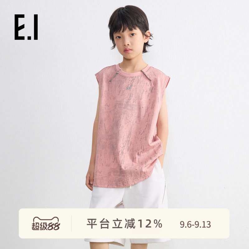 ei童装儿童无袖背心休闲坎肩图片