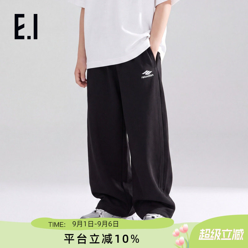 ei童装女童休闲长裤直筒阔腿图片