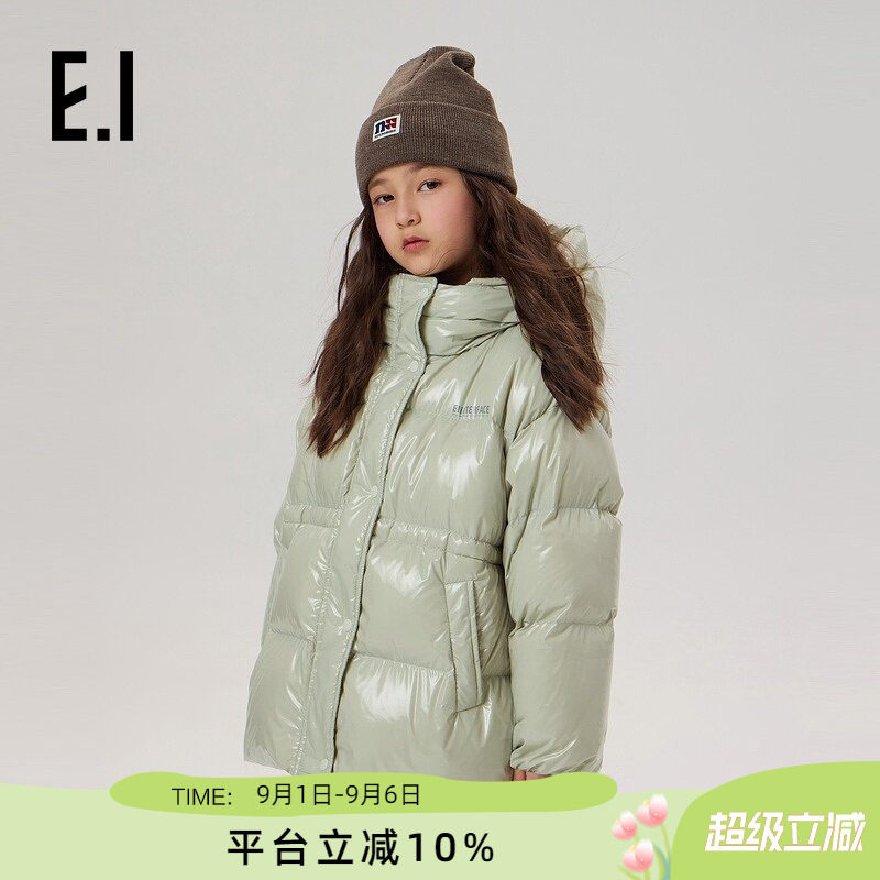 ei童装儿童连帽款羽绒服外套图片