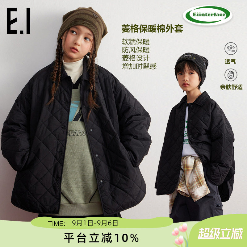 ei童装儿童轻薄款棉服保暖外套图片